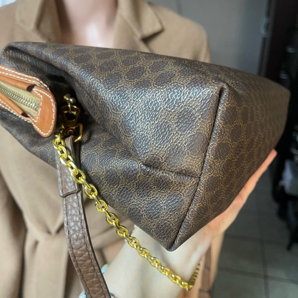 Authentic vintage CELINE LEATGER CLUTCH crossbody BAG MC98/1 (A2041) - Picture 9 of 14